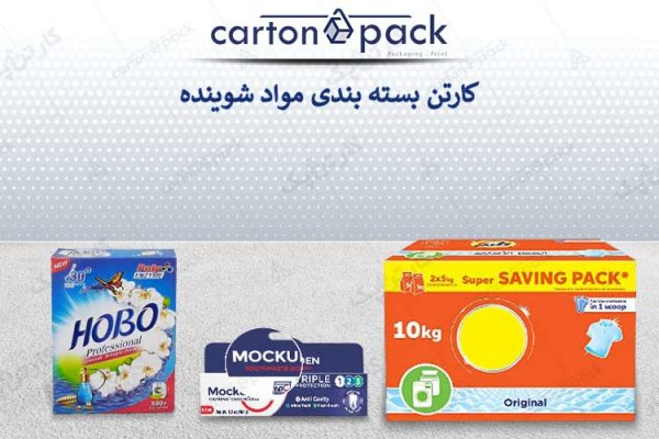 کارتن بسته بندی محصولات شوینده
