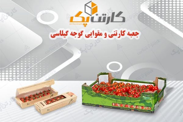 جعبه کارتنی و مقوایی گوجه گیلاسی