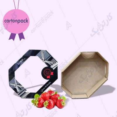 بسته بندی مقوایی توت فرنگی طلق دار