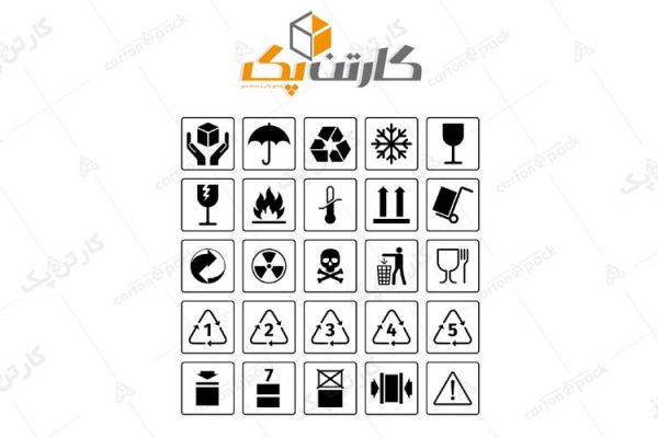 نماد های روی بسته بندی