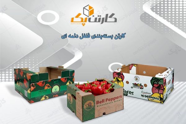 کارتن بسته بندی فلفل دلمه ای