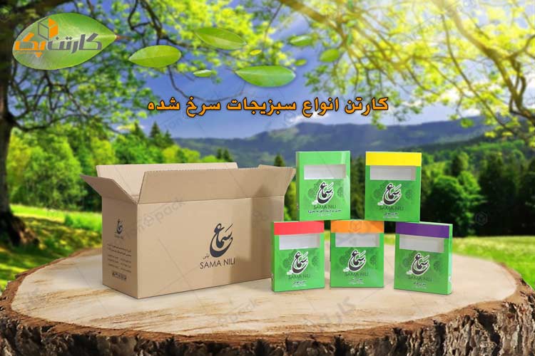 کارتن بسته بندی سبزیجات سرخ شده