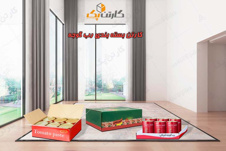 کارتن بسته بندی رب گوجه